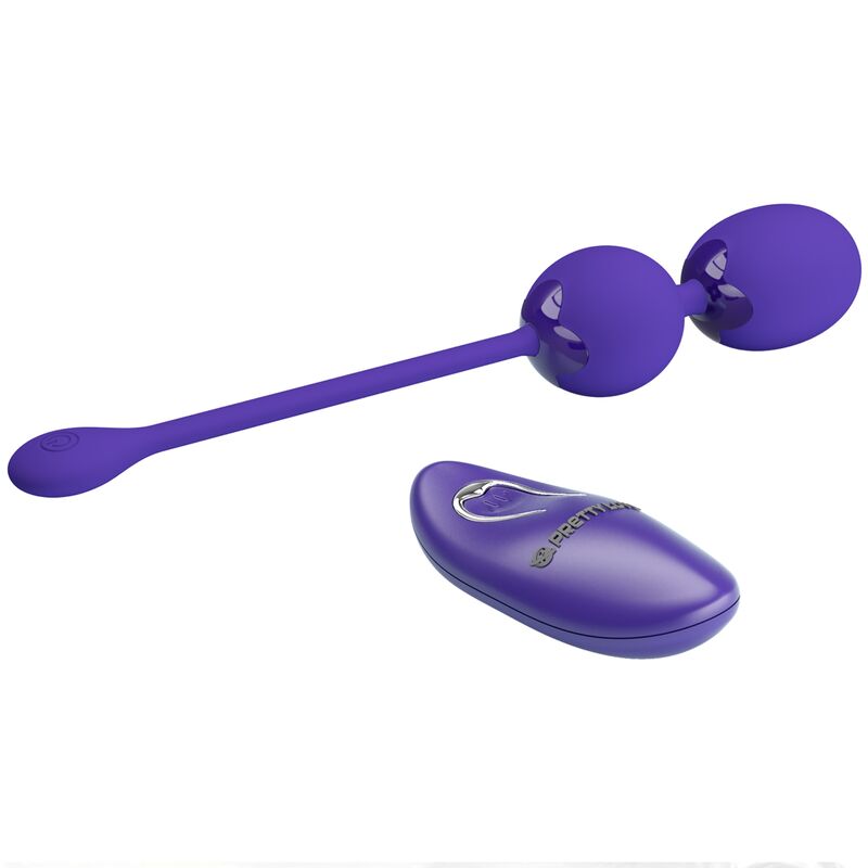 Pretty Love – Boules de Geisha Vibrantes avec Télécommande – Violet