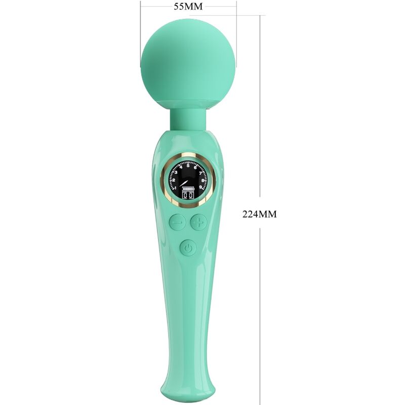 Stimulateur Wand Skyler 10 Modes Vert - Pretty Love - PRETTY LOVE LED