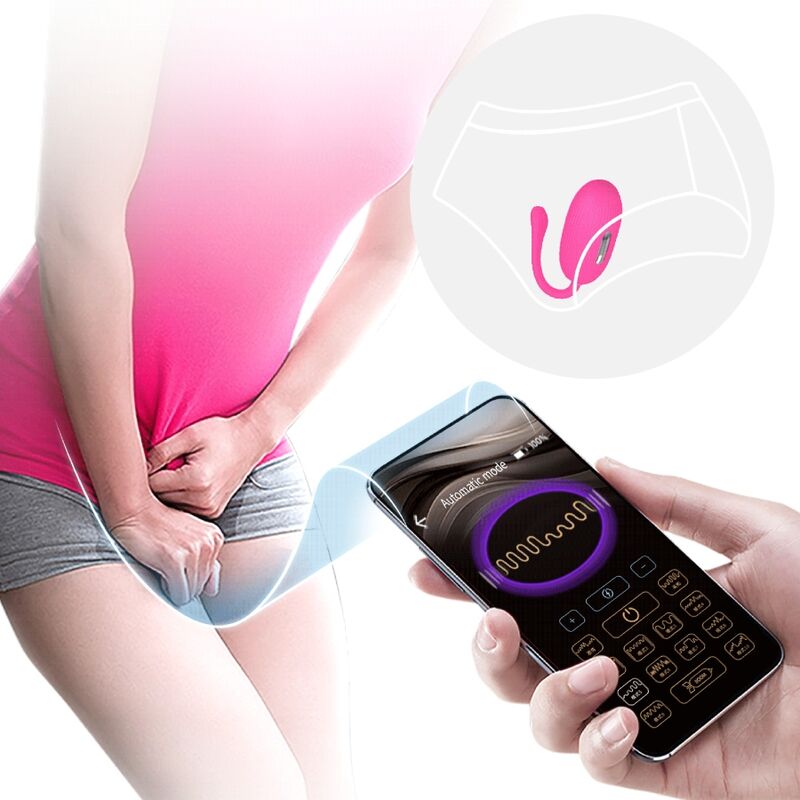 Pretty Love – Oeuf vibrant connecté contrôle smartphone – Fuschia