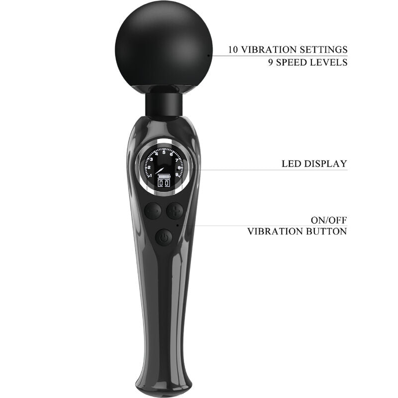 Baguette Vibrante Pretty Love Skyler Noire - Pretty Love - PRETTY LOVE LED
