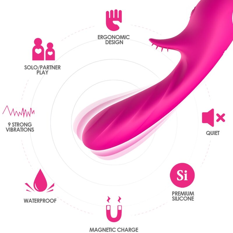 Vibromasseur Romance Stimulateur Point G Fuchsia - Armony