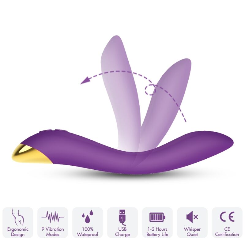 Vibromasseur Flamingo Multiposition Violet - Armony