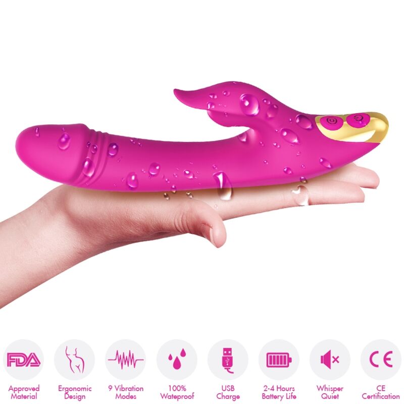Stimulateur Ventouse Love Clitoris et Point G Fuchsia - Armony