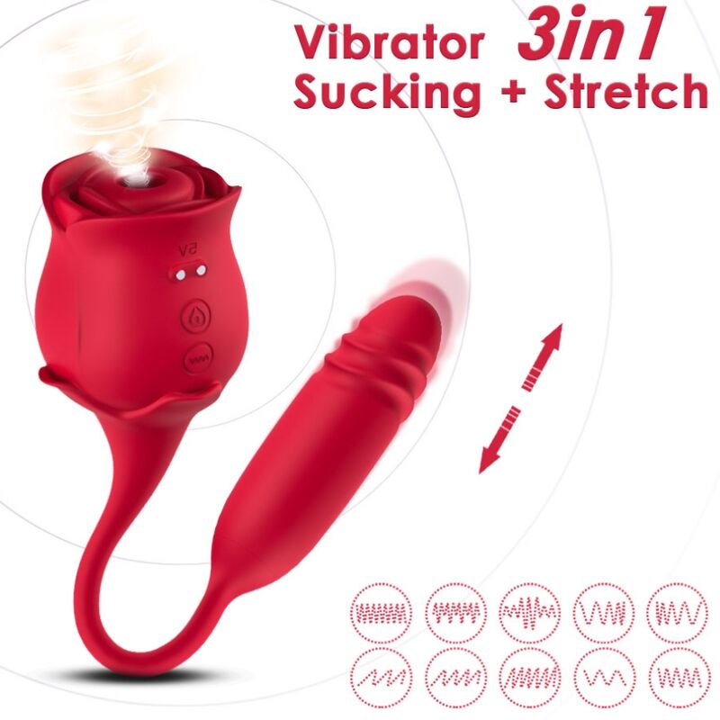 Stimulateur Clitoridien RoseKnight Rouge - Armony