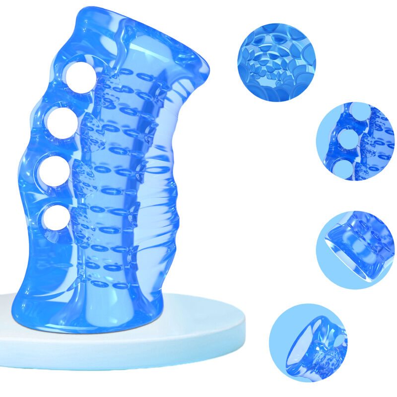 Masturbateur Doigt Bleu 4 Trous - Armony
