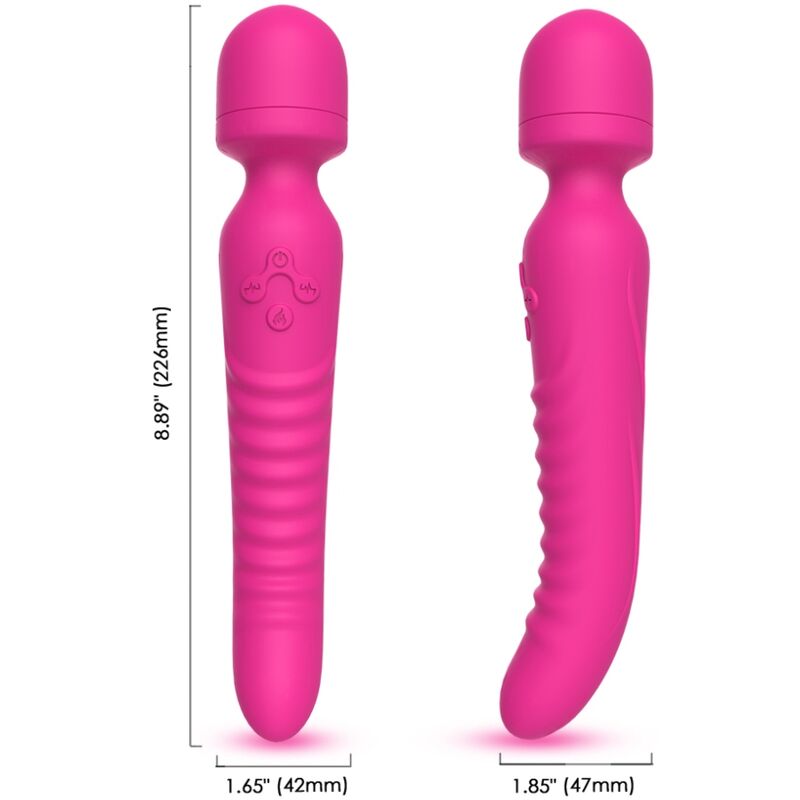 Vibrateur Mission Massager Effet Chaleur Fuchsia - Armony