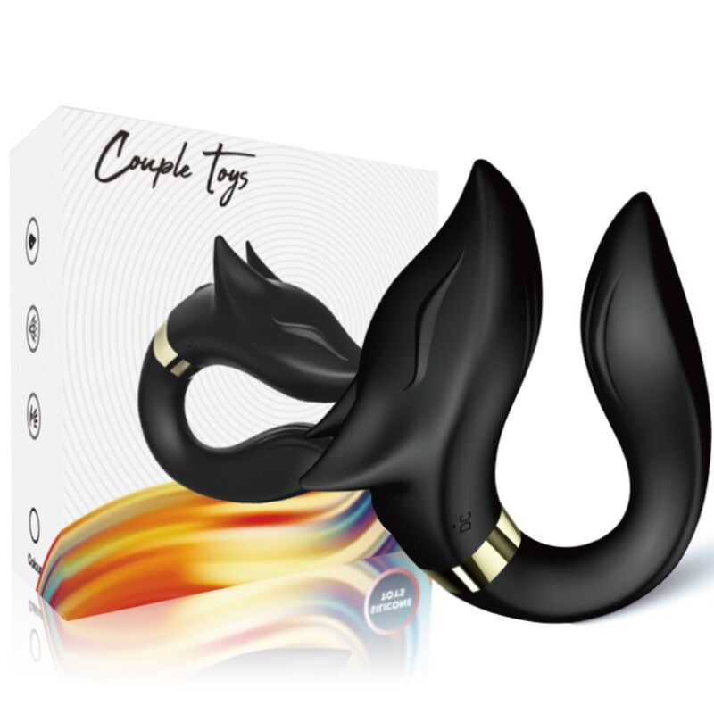 Stimulateur Couples Fox Télécommandé Noir - Armony