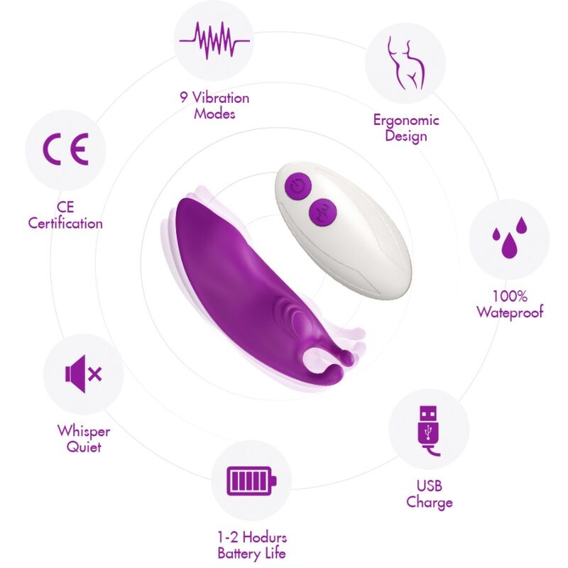 Culotte Vibrante Honeybee Wearable Panties Violet - Armony