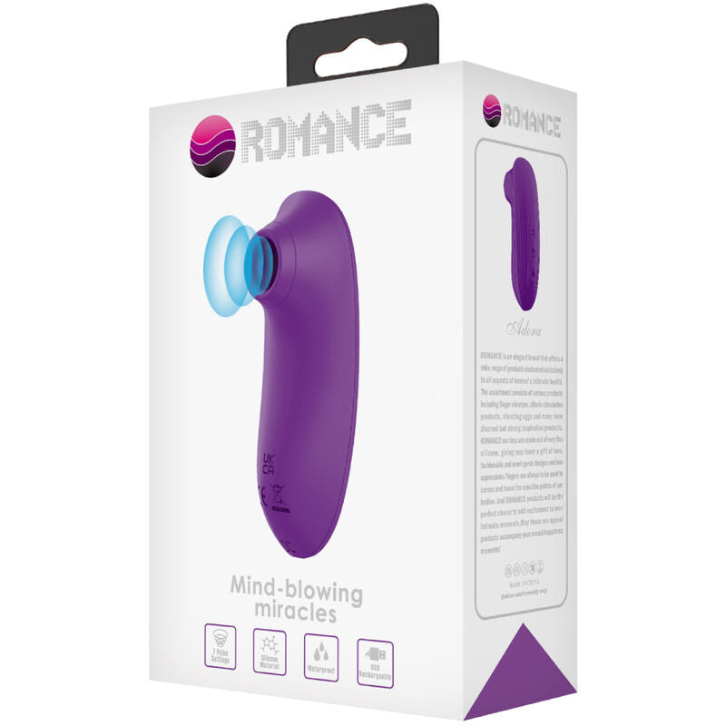 Stimulateur clitoridien Adora Mini ventouse violet - Romance - ROMANCE