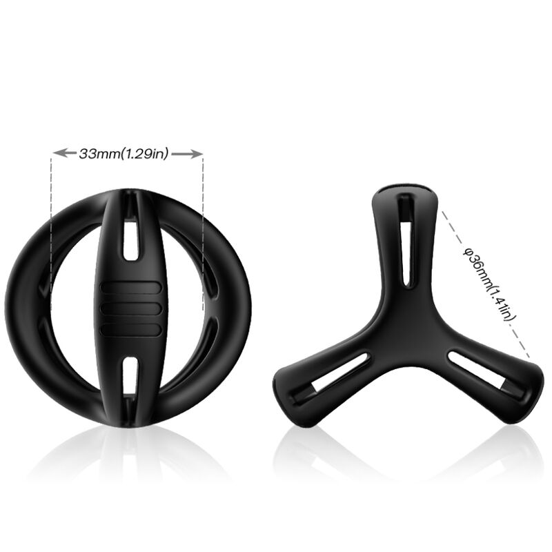 Anneau Pénien X-Ring Multiposition Noir - Armony