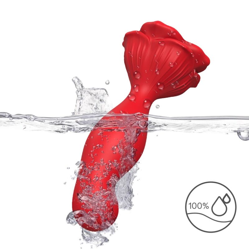 Vibrateur Rose avec Plug Anal Télécommandé Rouge - Armony