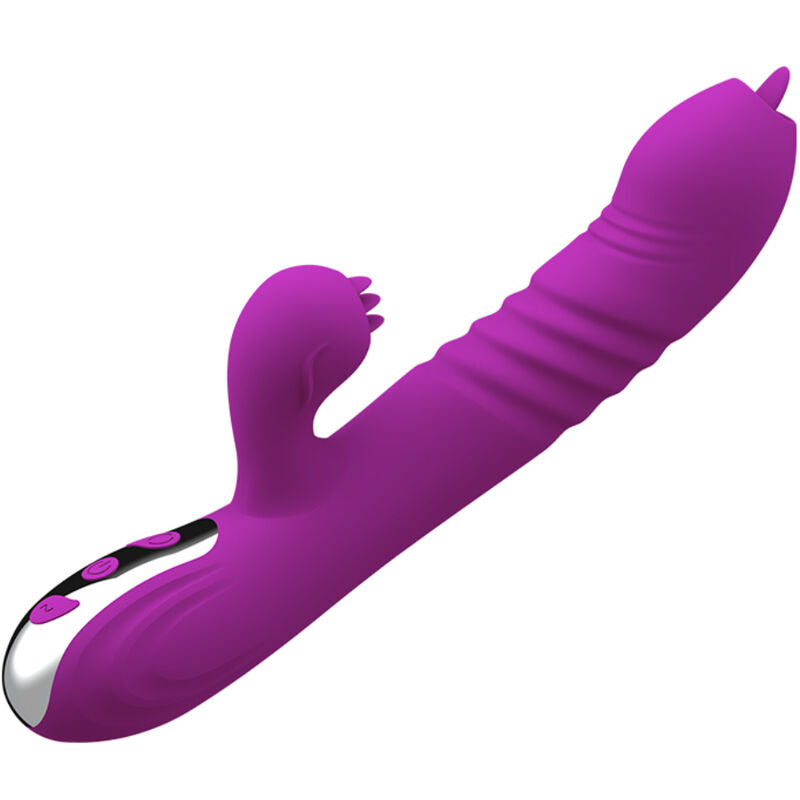 Vibrateur Rabbit Fairy Double Langue Chaleur Violet - Armony - Armony