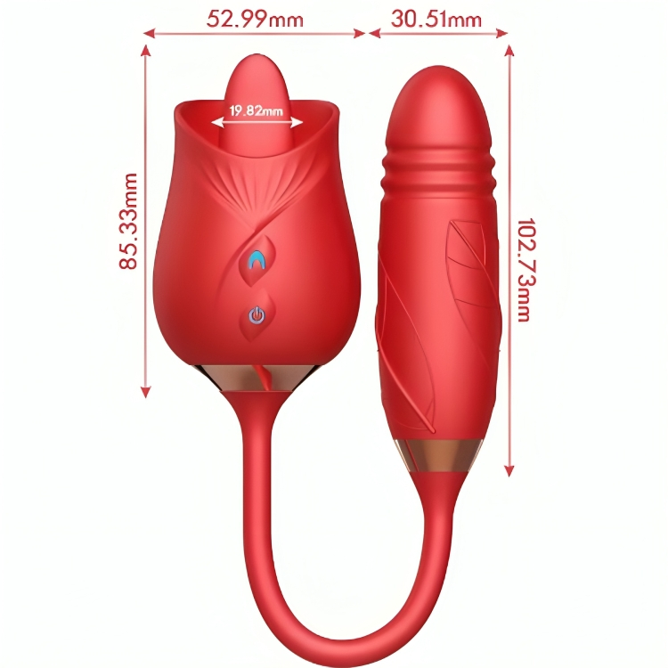 Stimulateur Clitoridien Delight Flower Rouge - Armony
