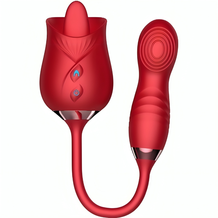 Vibromasseur Clitoridien Delight Flower Rouge - Armony
