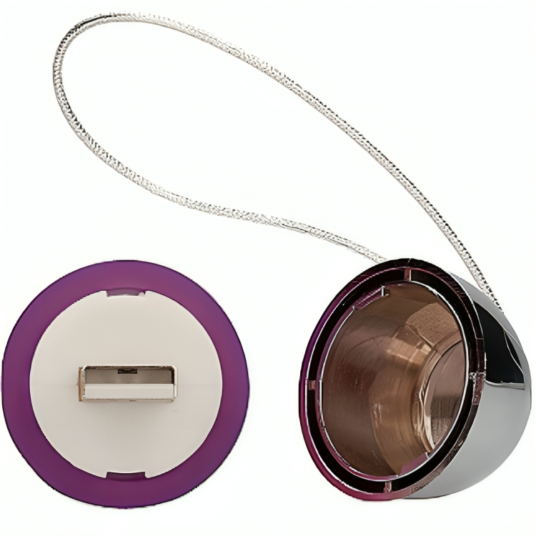 Armony – Œuf vibrant de poche granulé avec USB – Violet