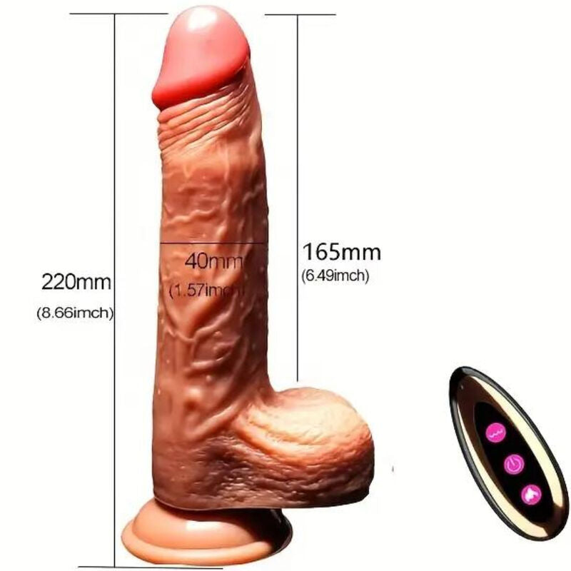 Gode vibrant réaliste chauffant 22.5 cm - Armony - Armony
