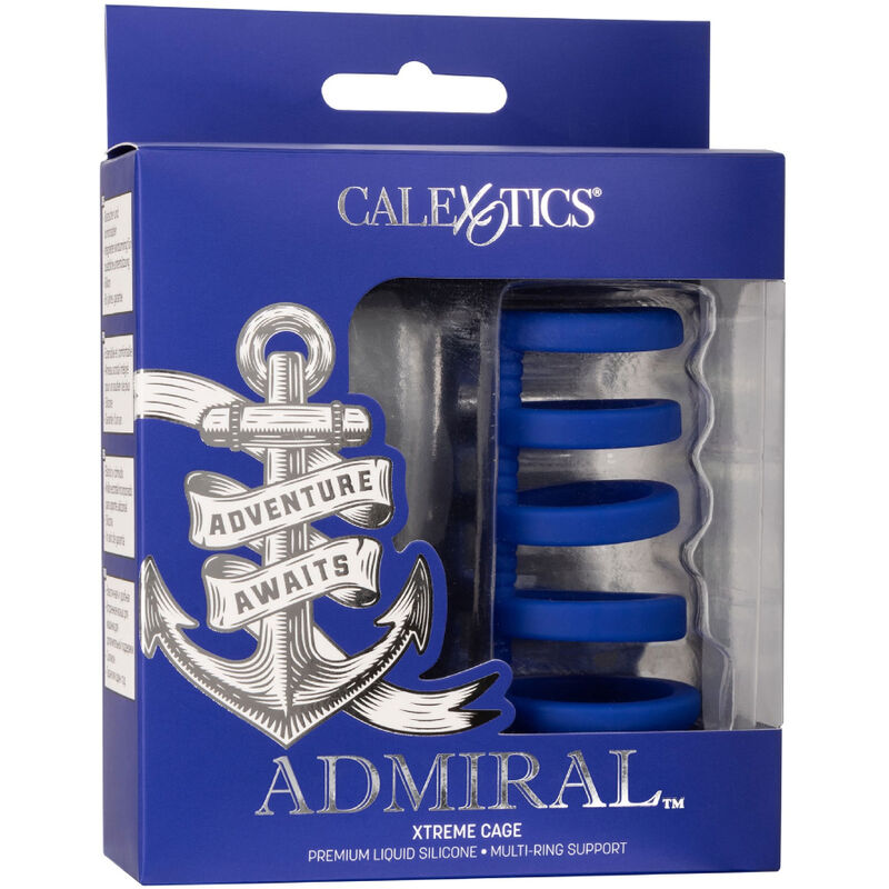 Cage Pénienne Admiral Xtreme Bleu - CalExotics