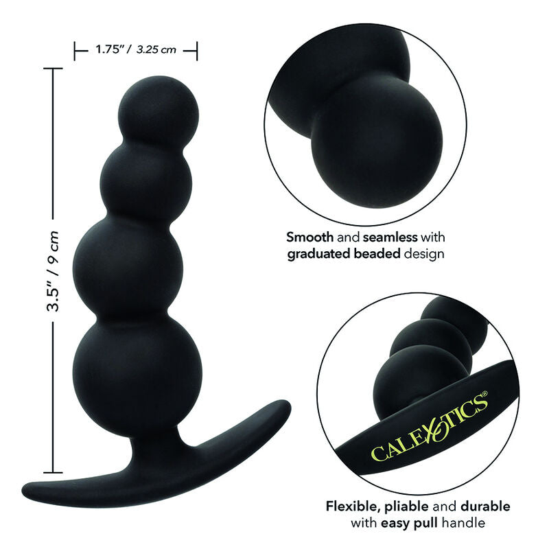 Chapelet Anal Boundless Perles Graduées Noir - CalExotics