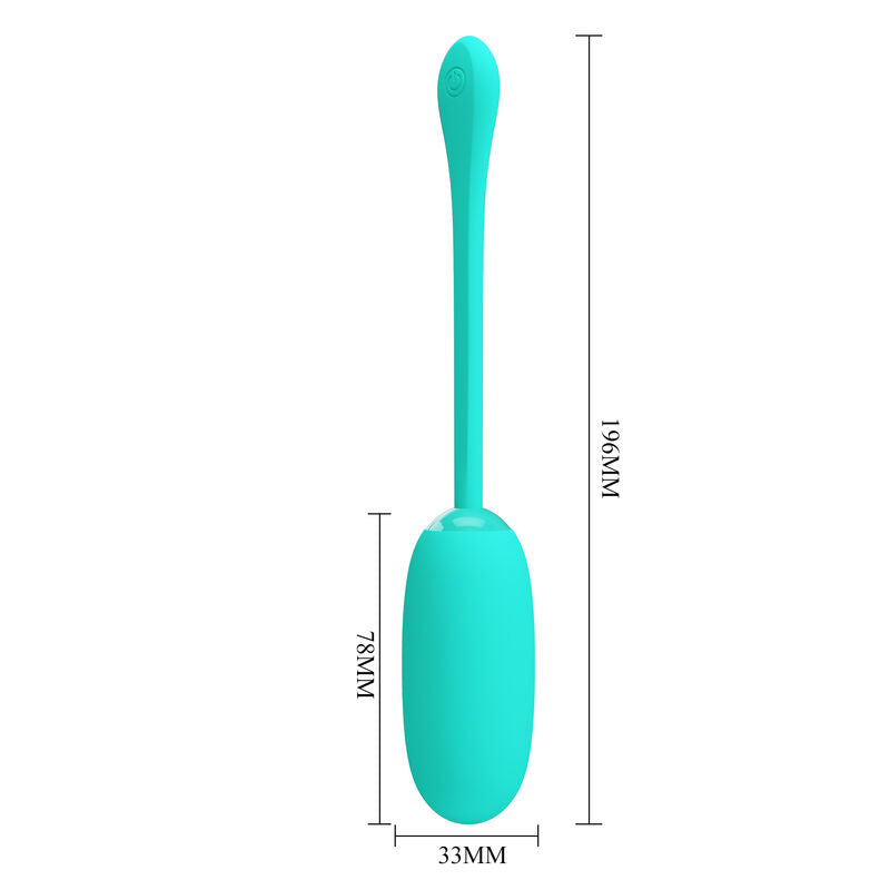 Oeuf Vibrant Waterproof Rechargeable Bleu - Pretty Love