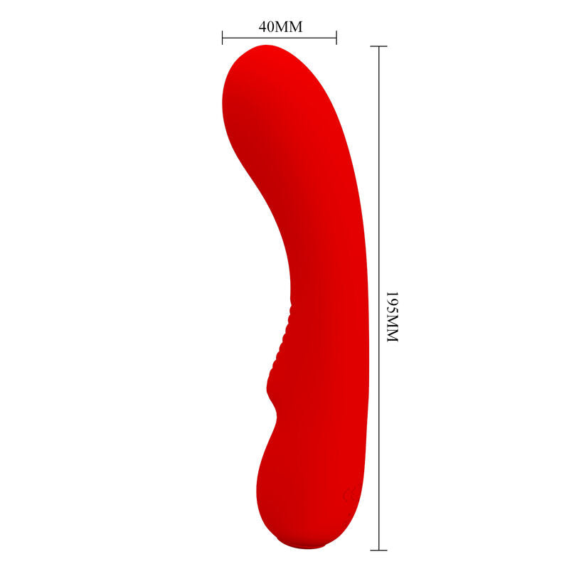 Vibrateur Rechargeable Prescott Rouge - Pretty Love