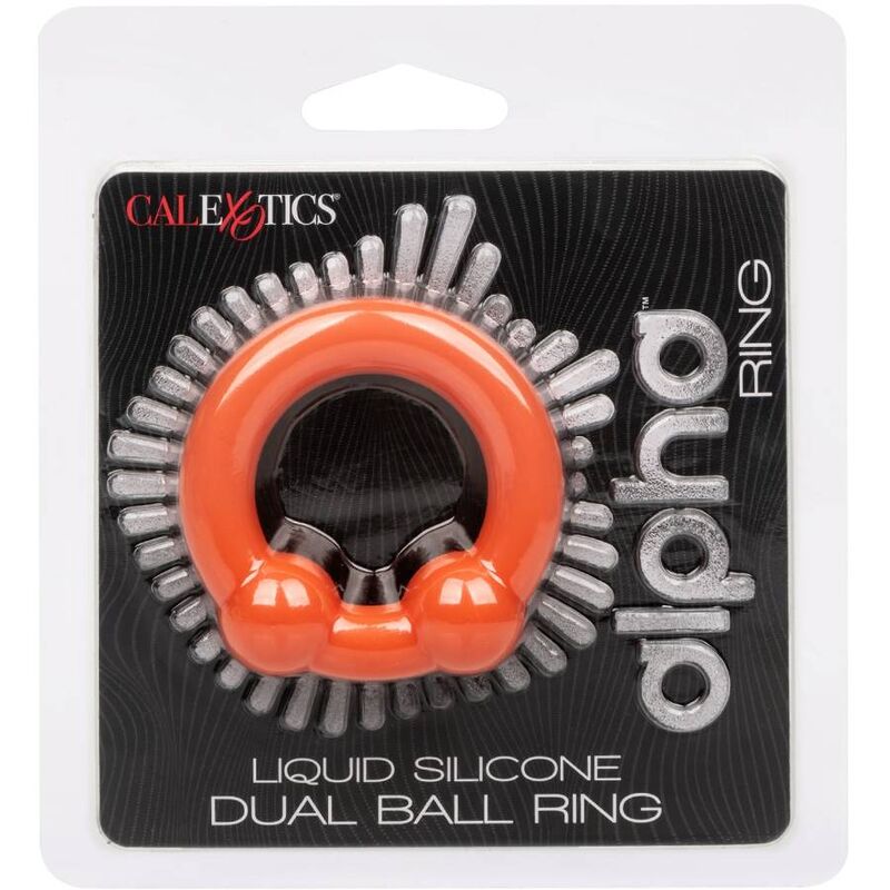 Anneau Pénien Alpha Double Bille Orange - CalExotics