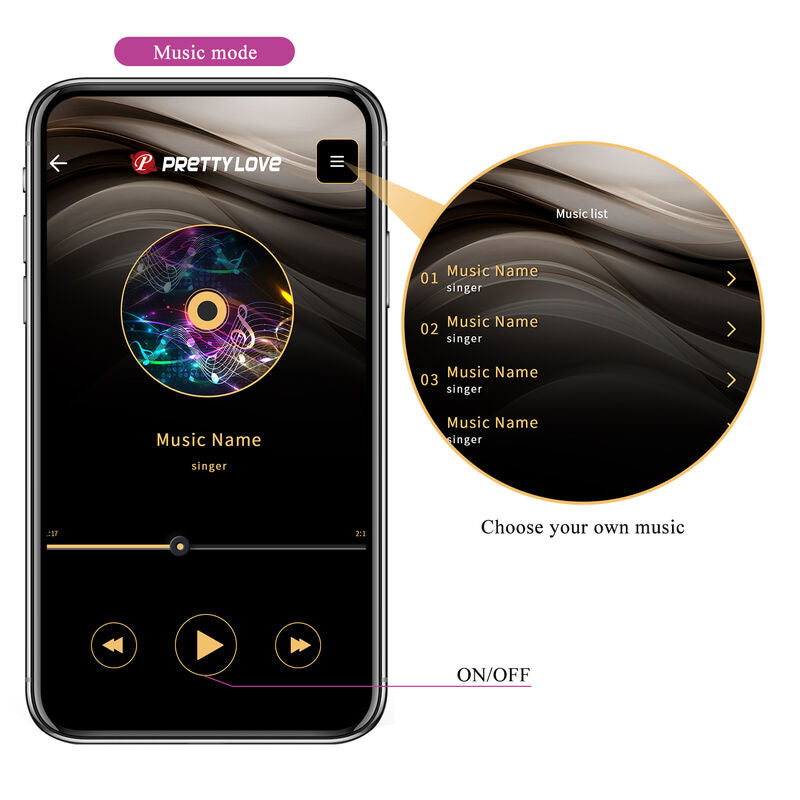 Vibrateur Électrostimulation Hector Violet - Pretty Love