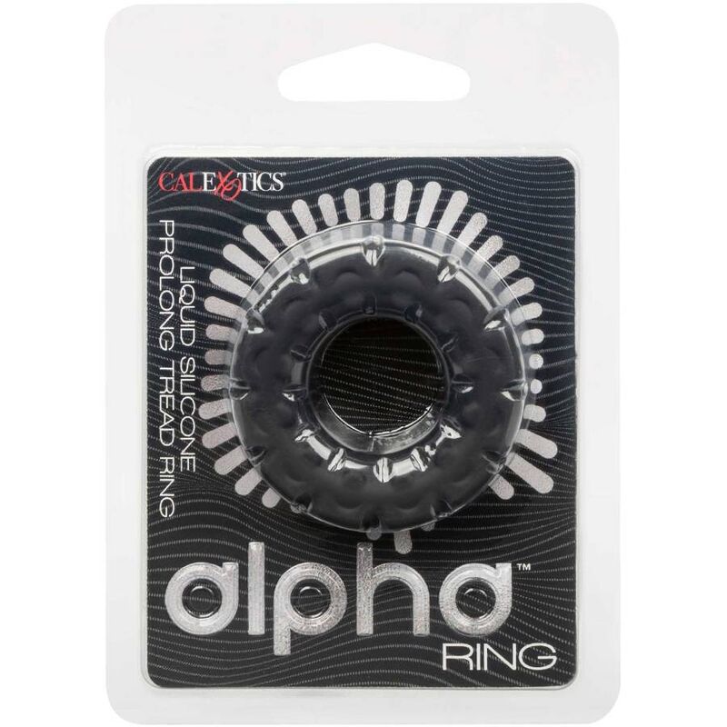 Anneau Pénien Alpha Liquid Silicone Prolong Noir - CalExotics