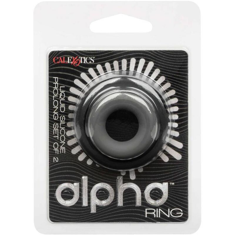 Anneau Pénien Alpha Prolong Lot de 2 Gris - CalExotics