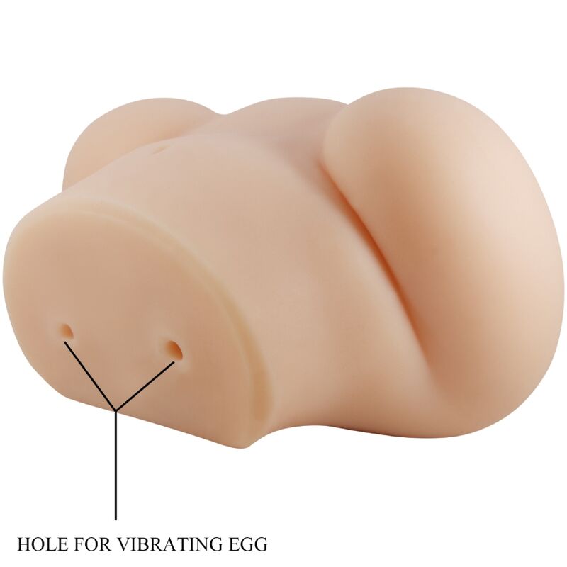Masturbateur Vibrant Double Entrée Luna Réaliste - Crazy Bull