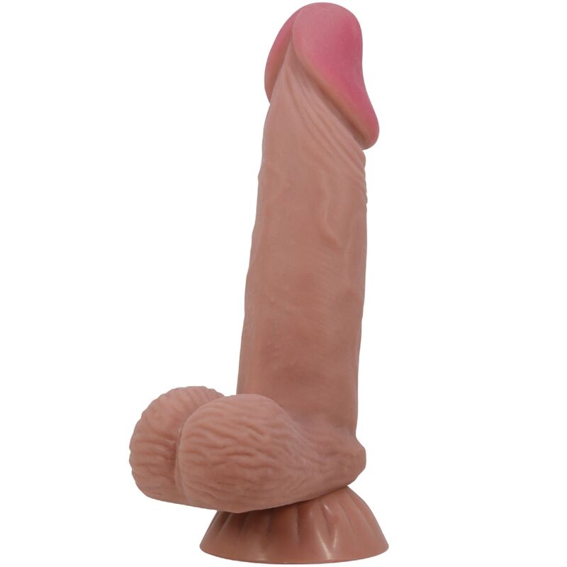 Gode Réaliste Ultraréaliste Ventouse Marron 19,4cm - Pretty Love