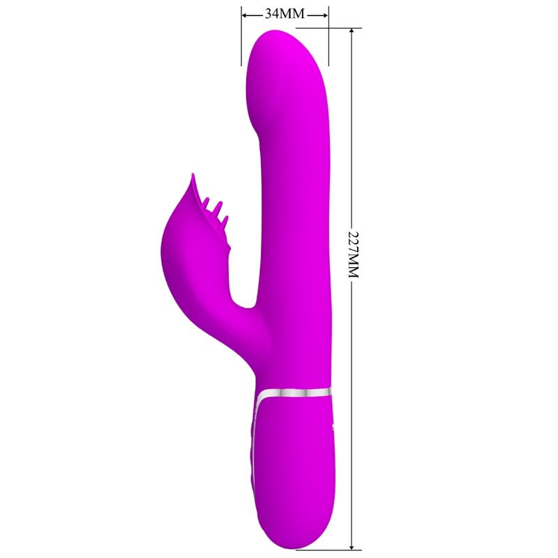 Pretty Love – Vibromasseur Rabbit Multifonction 4 en 1 Violet