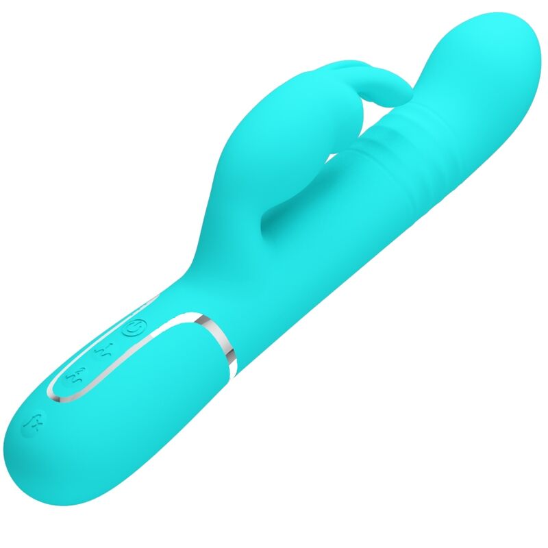 Pretty Love – Vibromasseur Rabbit Coale Multifonction 4 en 1 Bleu