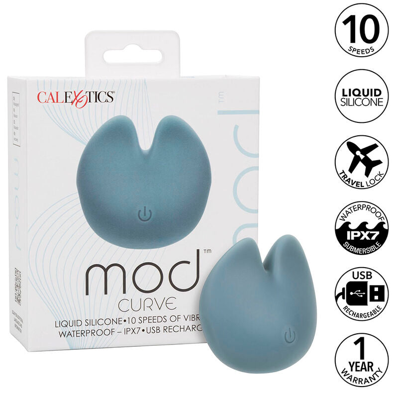 Stimulateur Double Mod Curve Bleu - CalExotics