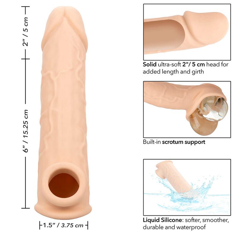 Manchon Pénis Performance Maxx 8 Beige +5cm - CalExotics