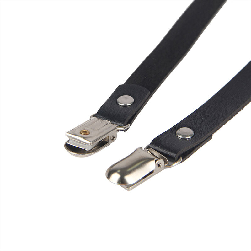 Harnais de Jambe Chaîne Cuir Noir Taille Unique - Subblime - SUBBLIME FETISH
