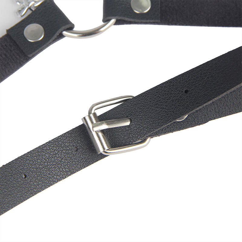 Harnais Ceinture Chaîne Subblime Cuir Noir - Subblime - SUBBLIME FETISH