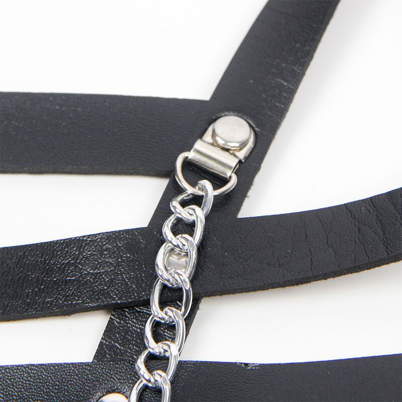 Harnais Corset Noir avec Chaînes Taille Unique - Subblime - SUBBLIME FETISH