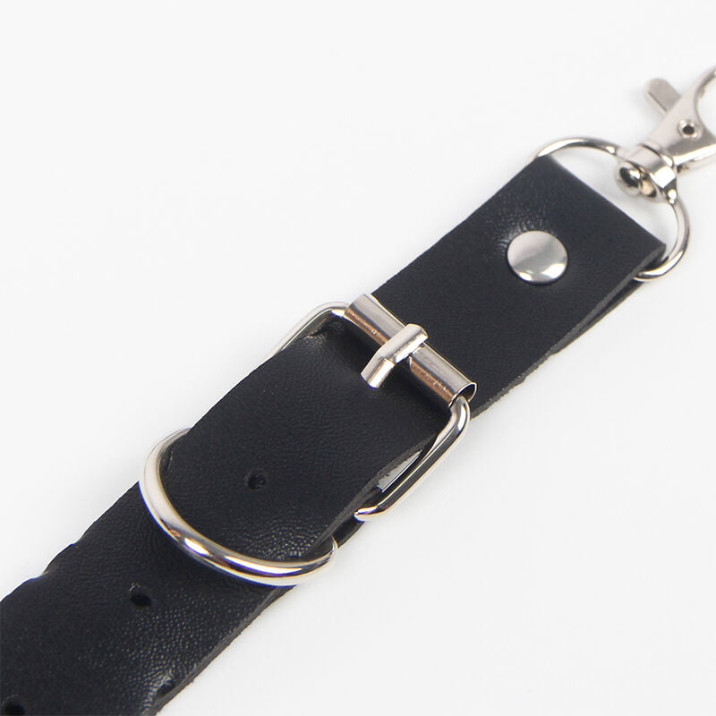 Harnais Ceinture Jarretières Subblime Anneaux Chaîne Noir - SUBBLIME FETISH