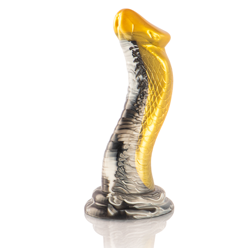 Gode Drakon Cobra Jaune, Texture Écailleuse Fantasy - Epic