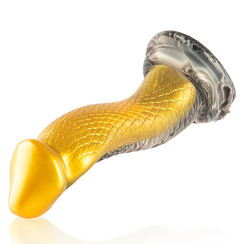 Gode Drakon Cobra Jaune, Texture Écailleuse Fantasy - Epic