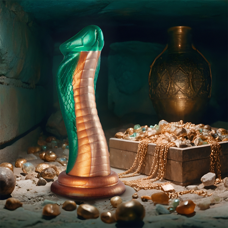 Gode Python Cobra Vert, Design Écailleux Fantasy - Epic