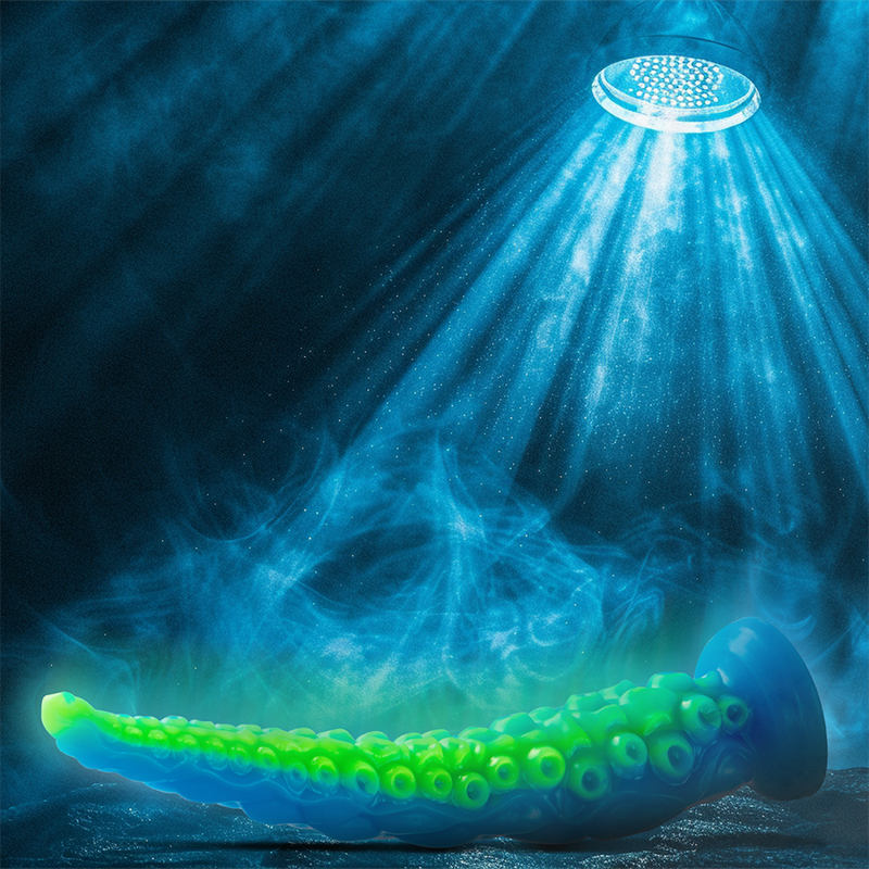 Gode ventouse tentacule petite taille Scylla - Phosphorescent - Epic