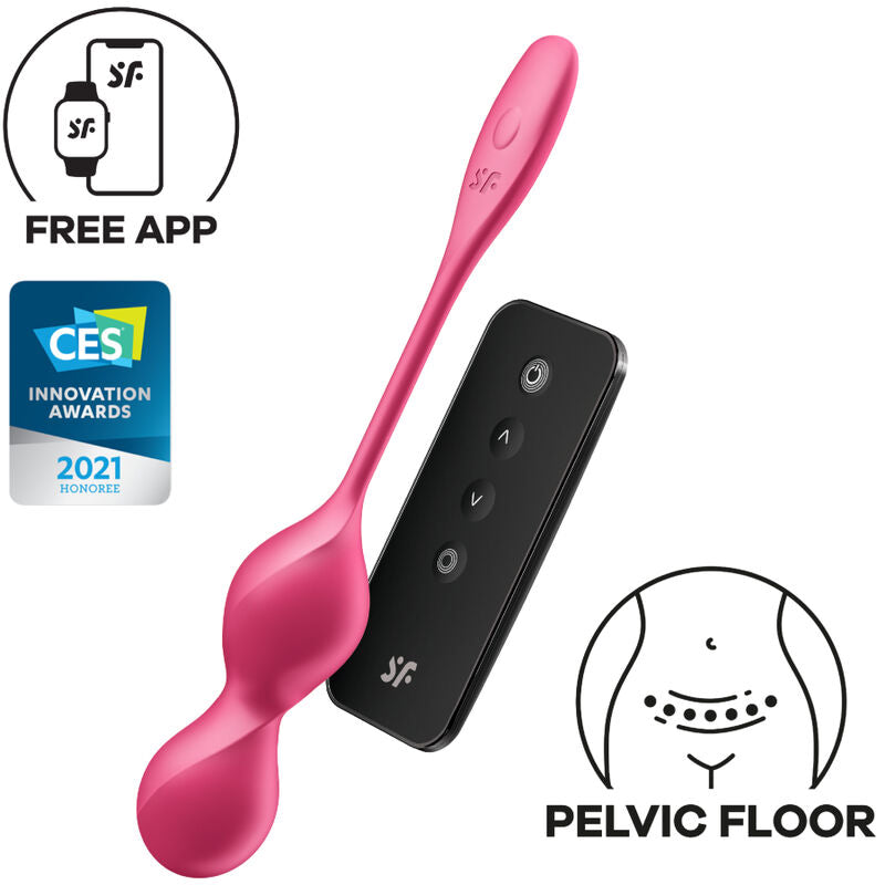 Boules de Geisha Vibrantes Love Birds 2 Rose - Satisfyer