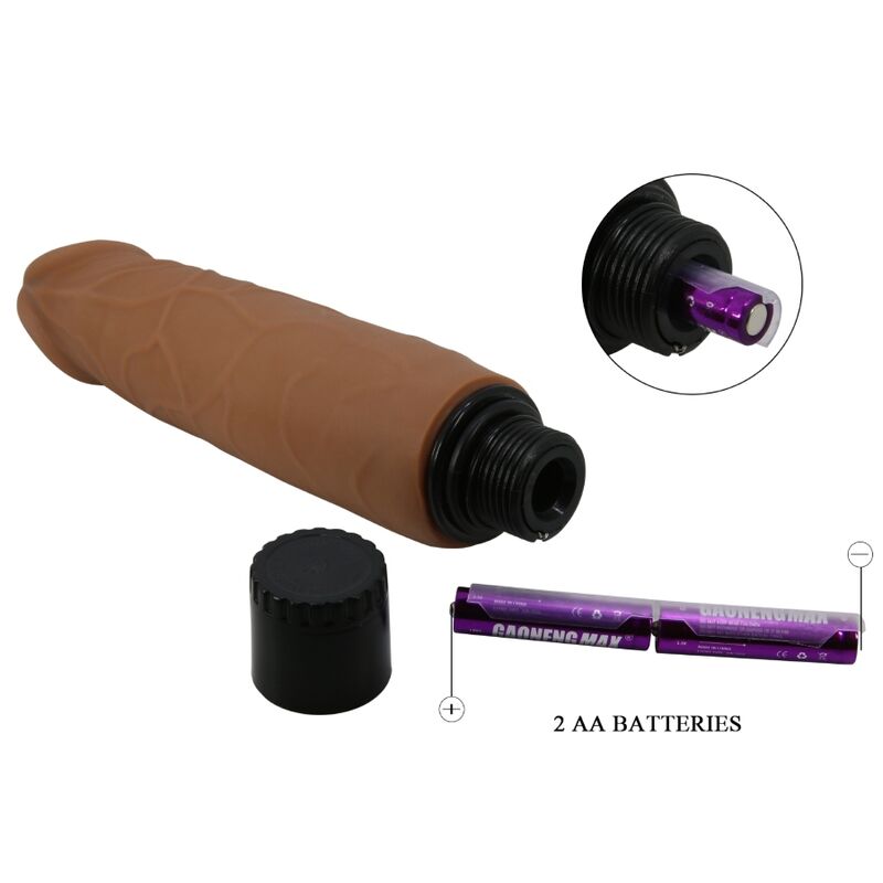 Realistischer vibierender Dildo Waldorf 18cm Mulatte - Pretty Love