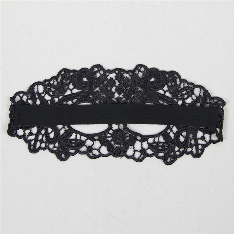 Masque Érotique en Dentelle Noire - Queen Lingerie - QUEEN LINGERIE