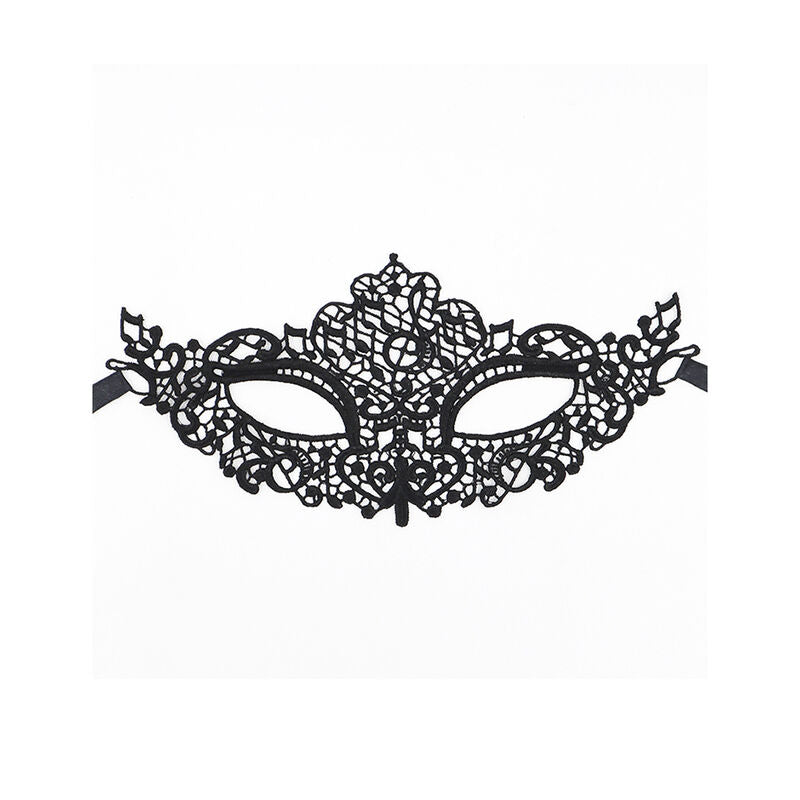 Masque en Dentelle Érotique Noir Modèle 1 - Queen Lingerie - QUEEN LINGERIE