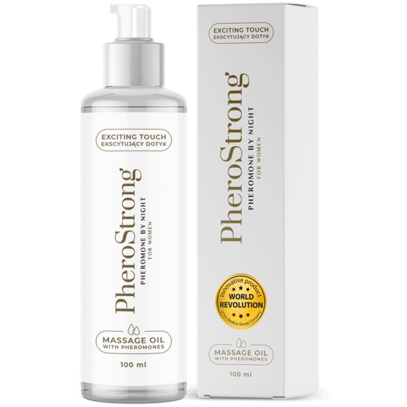 PheroStrong - Huile de massage aux Phéromones Femmes By Night - 100ml
