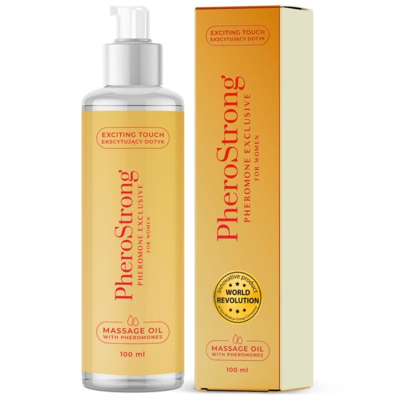 PheroStrong - Huile de massage aux Phéromones Femmes Exclusive - 100ml