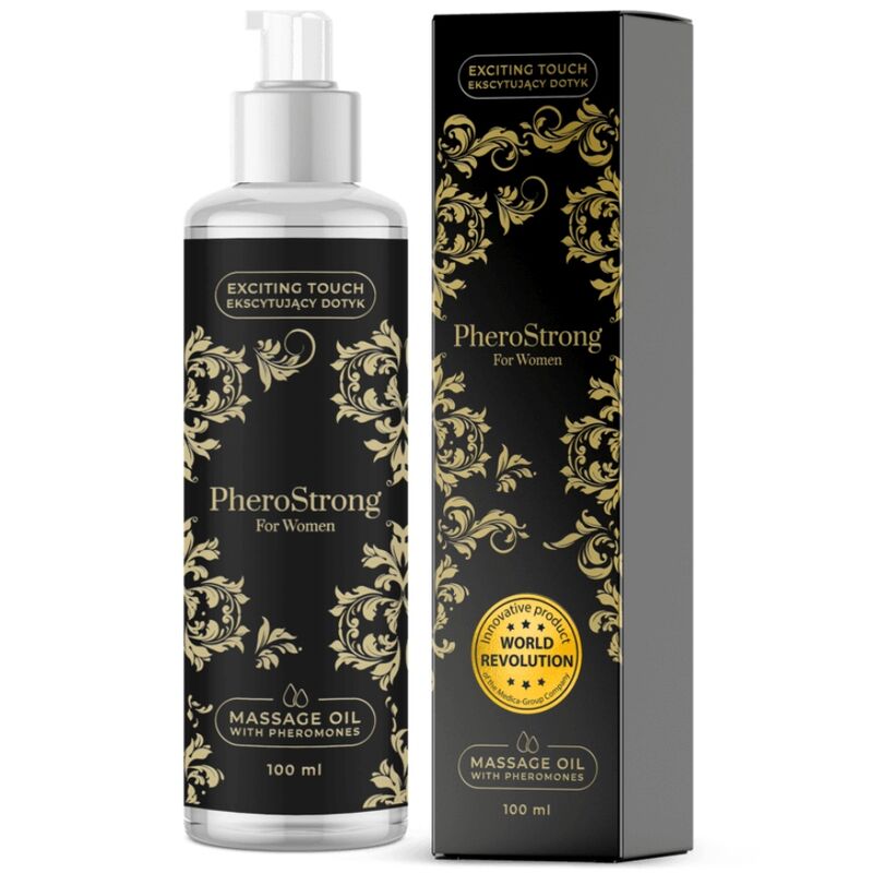 PheroStrong - Huile de massage aux Phéromones Femmes - 100ml