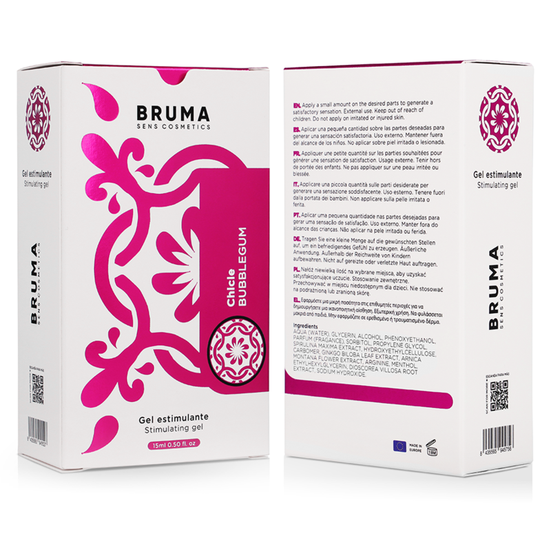 Gel Stimulant Bruma Saveur Bubblegum 15ml - Bruma